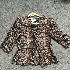 DR Animal Print see through Top.